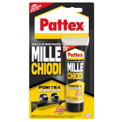 Adesivo acrilico Pattex Millechiodi Forte&Rapido 100g - 1947976